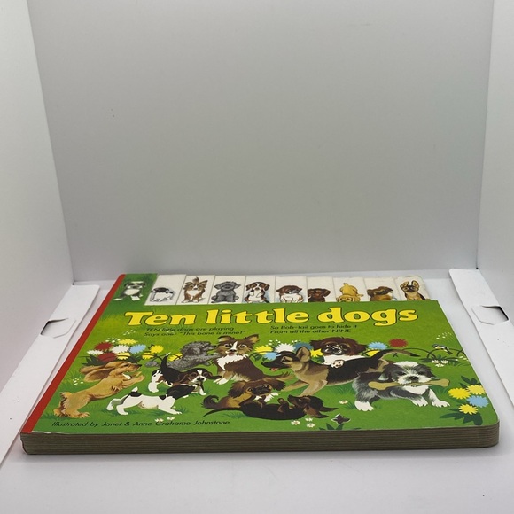 Vintage Ten Little Dogs Hardboard Children’s Book 1979 Brimax English Edition - Picture 10 of 13